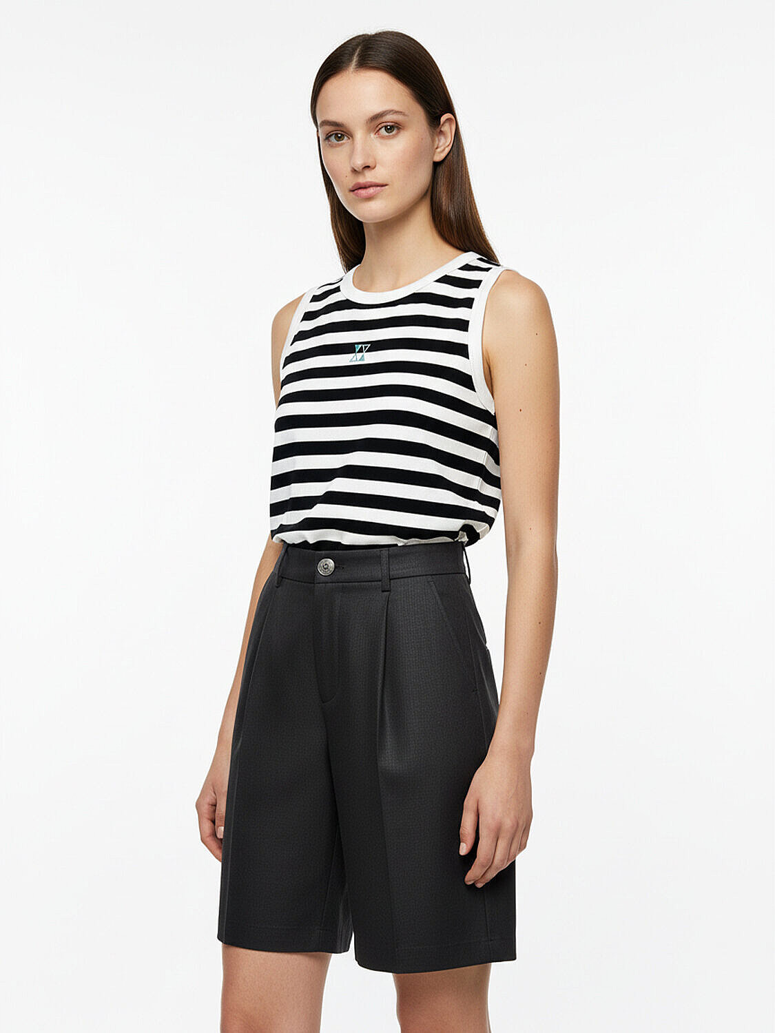 Siyah Pamuk Dokulu Slim Fit Atlet (3)