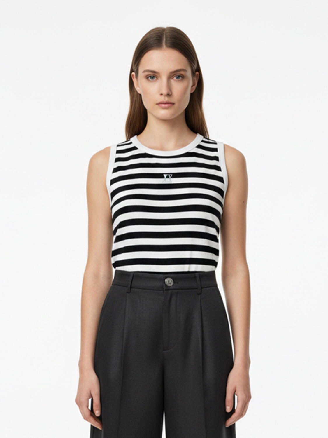 Siyah Pamuk Dokulu Slim Fit Atlet - 1