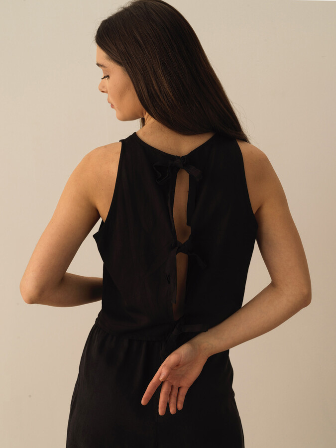 Siyah Doğal Akışlı Regular Fit Atlet (3)