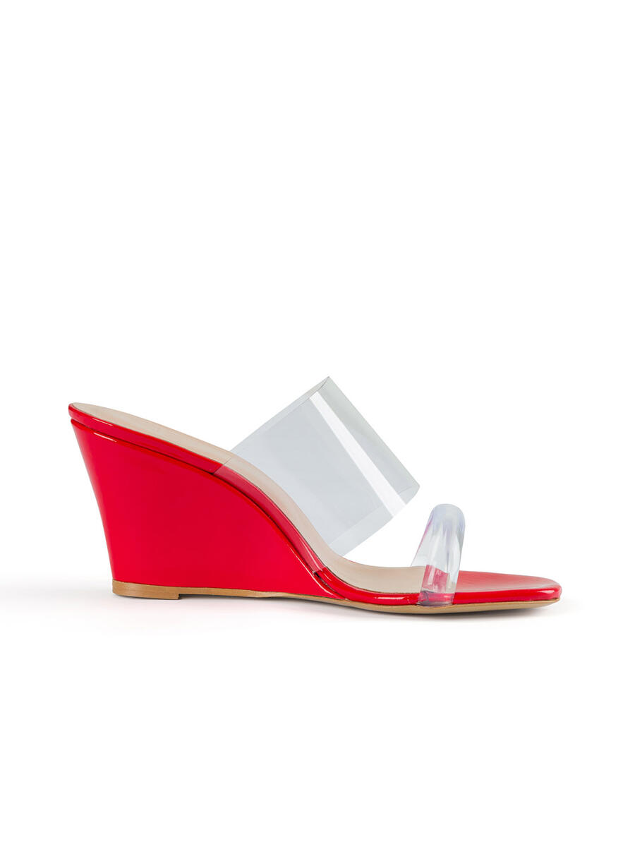 Kırmızı Neolit Taban Deri Terlik