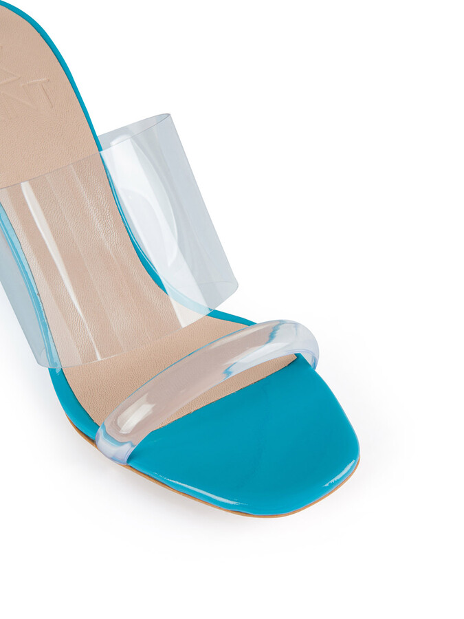 Mavi Neolit Taban Deri Terlik - Xint