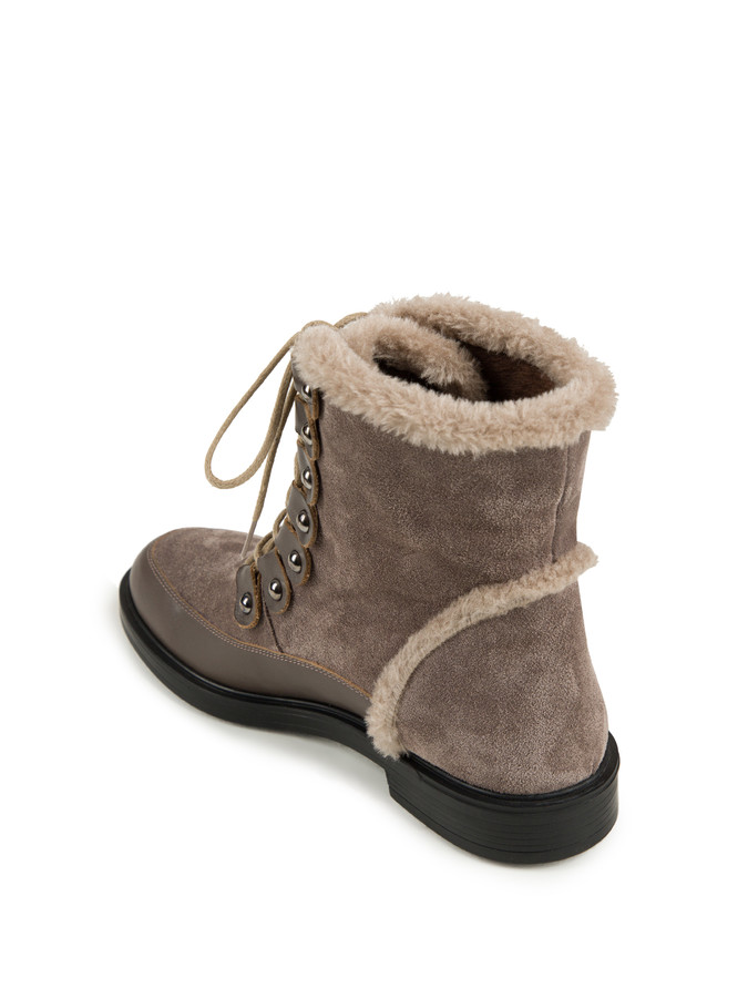 Vizon Bağcıklı Deri Kısa Bot - Xint