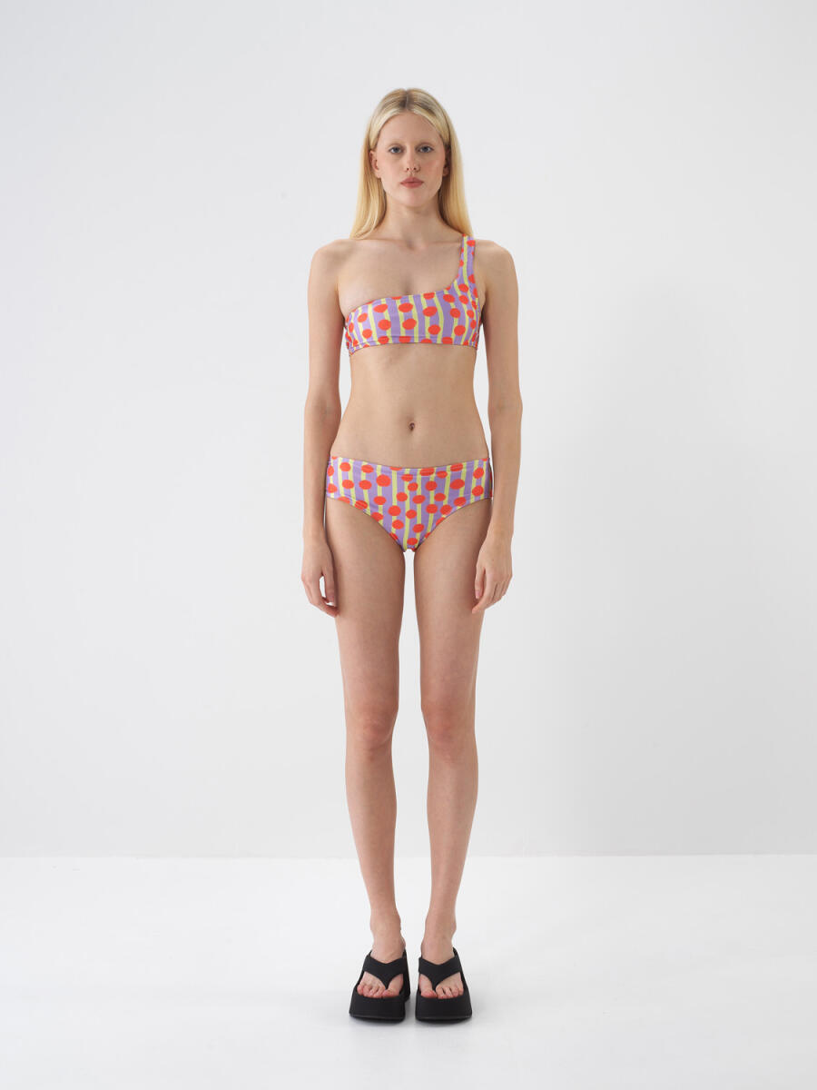Nar Çiçeği Doğal Dökümlü Slim Fit Bikini Altı - 2