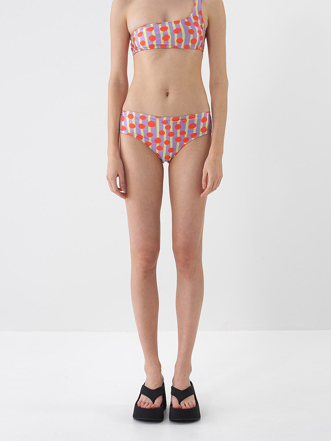 Nar Çiçeği Doğal Dökümlü Slim Fit Bikini Altı