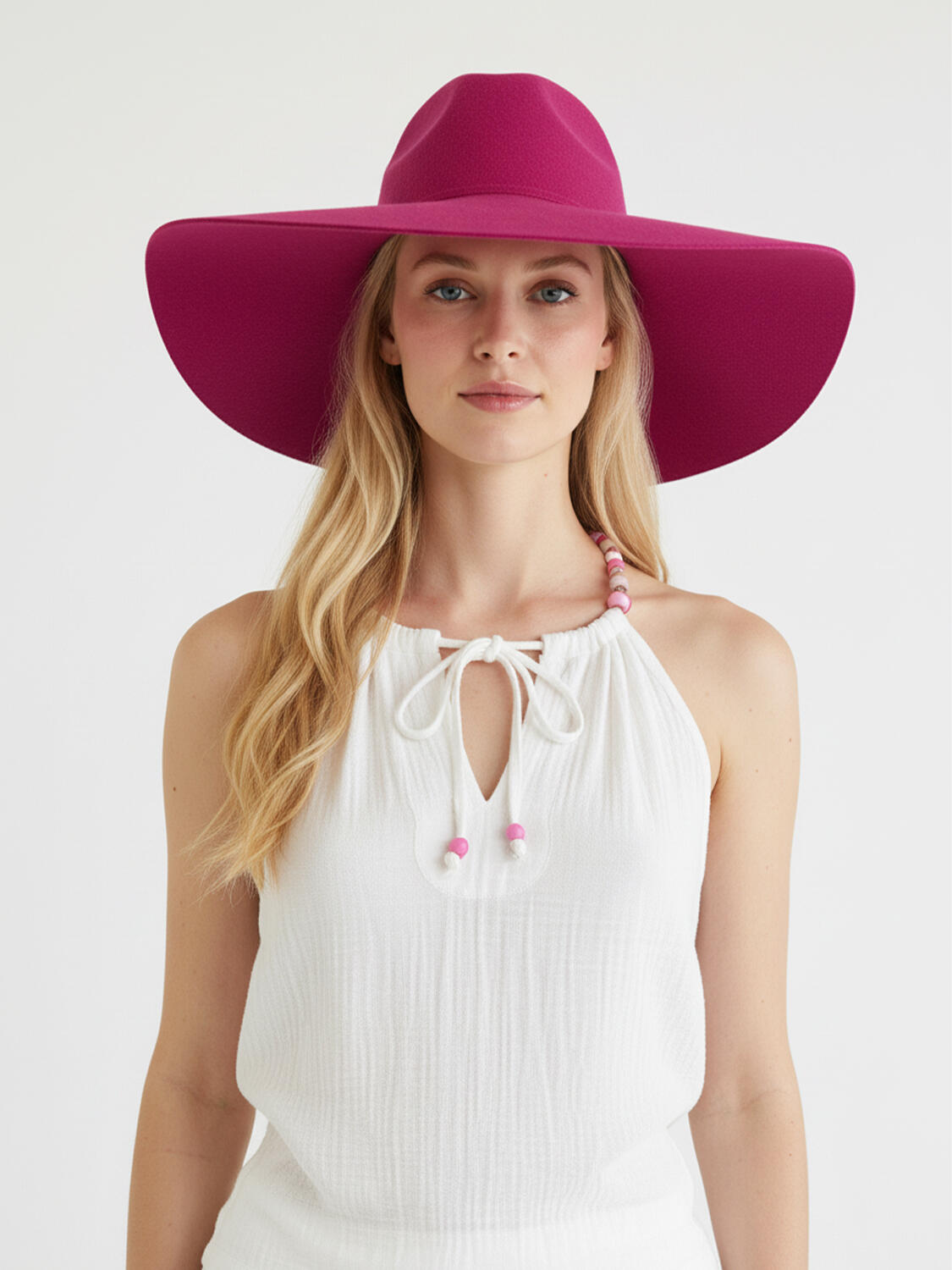 Bej Pamuk Dokulu Oversize Bluz - 3