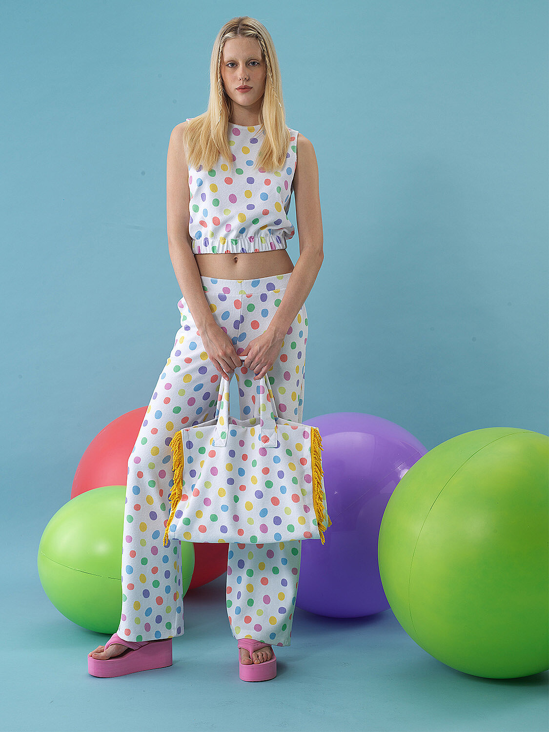 Beyaz Pamuk Dokulu Regular Fit Bluz