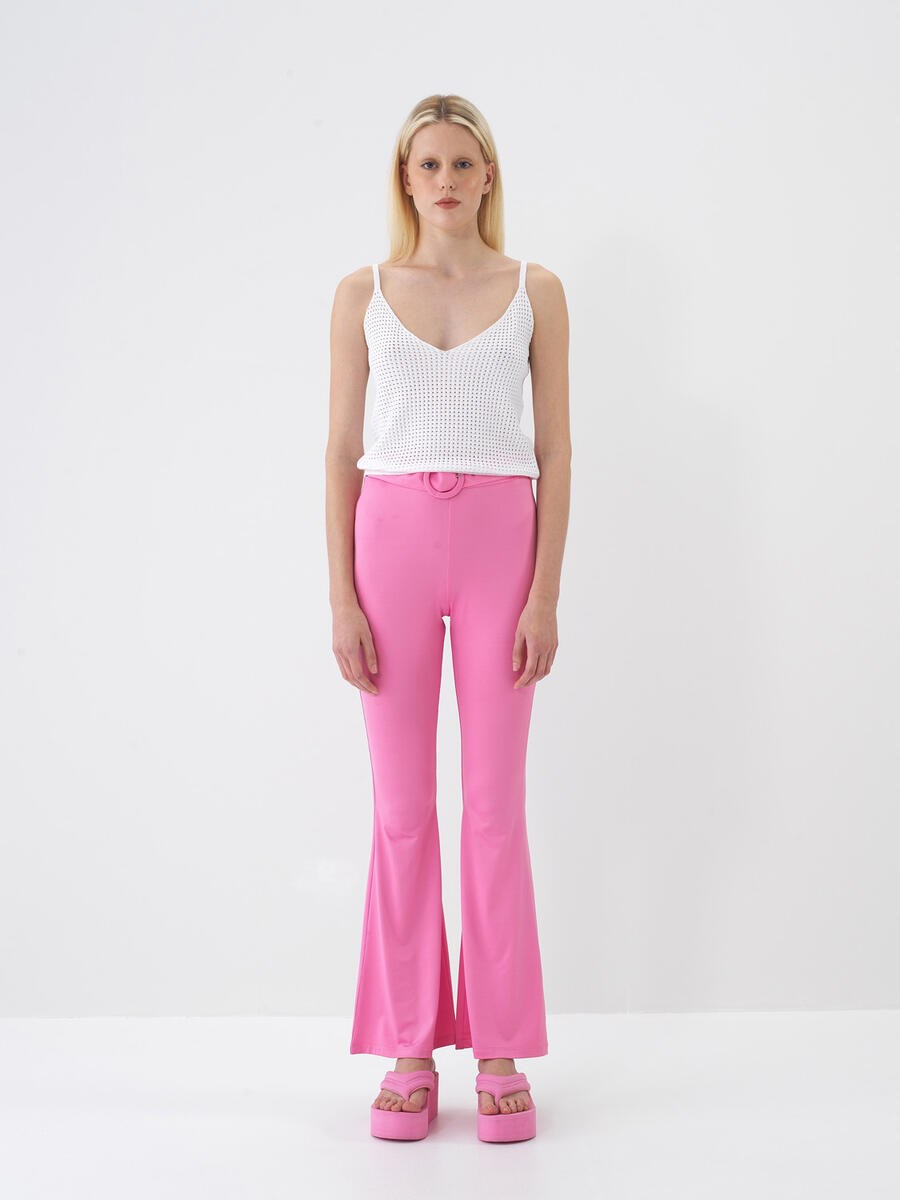 Beyaz Pamuk Dokulu Regular Fit Bluz - 2