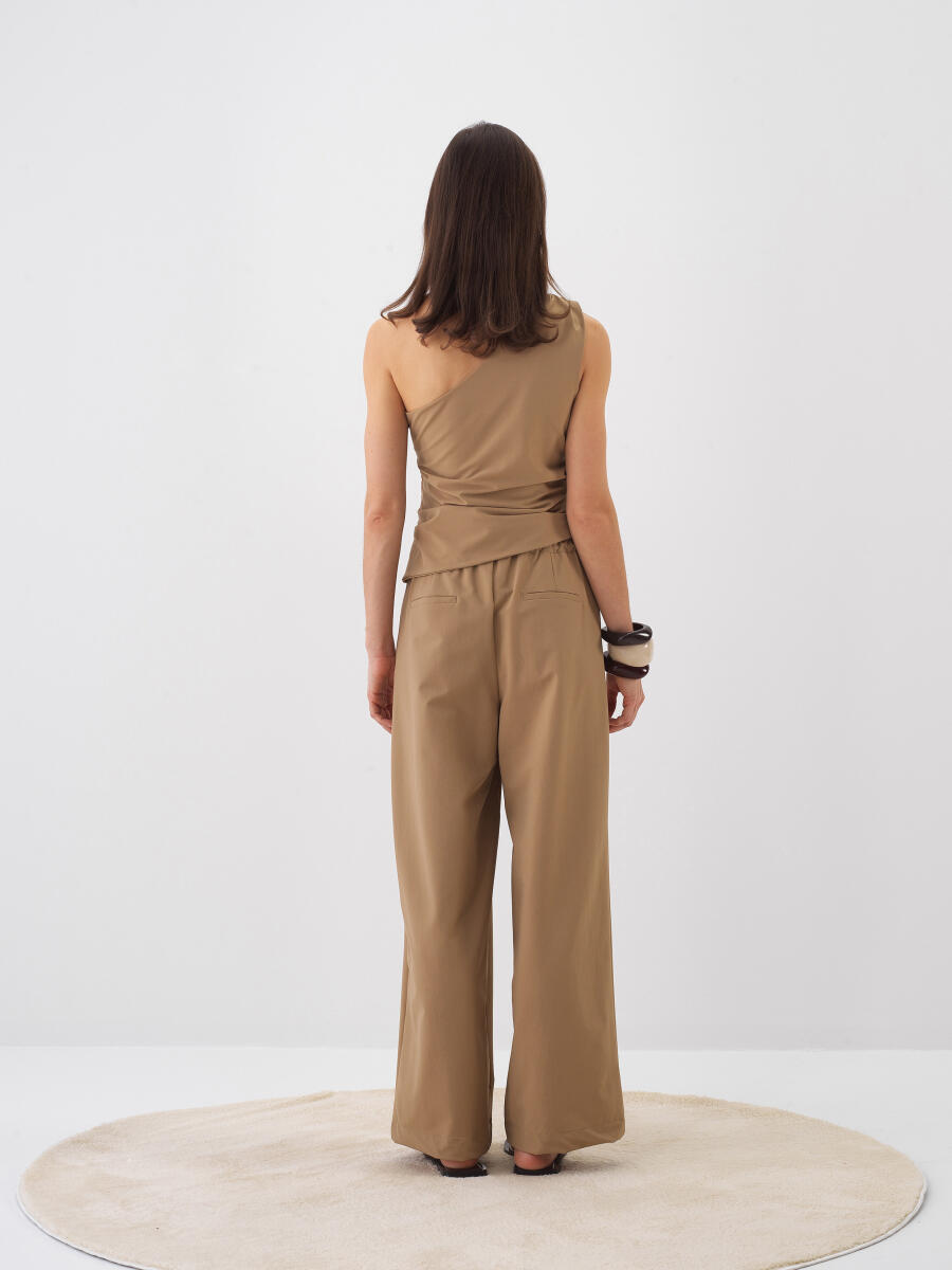 Camel Formunu Koruyan Regular Fit Bluz - 5