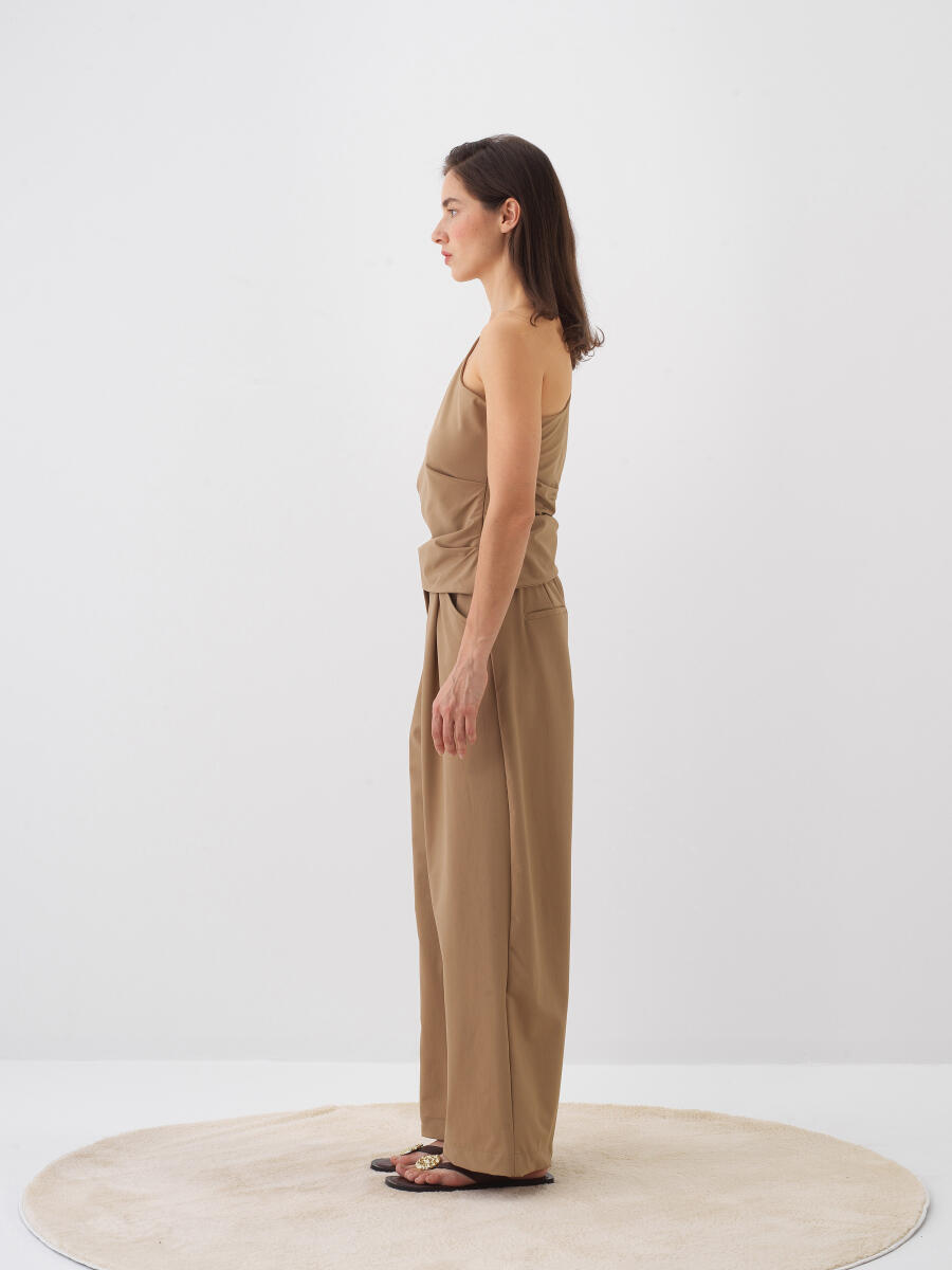 Camel Formunu Koruyan Regular Fit Bluz - 3