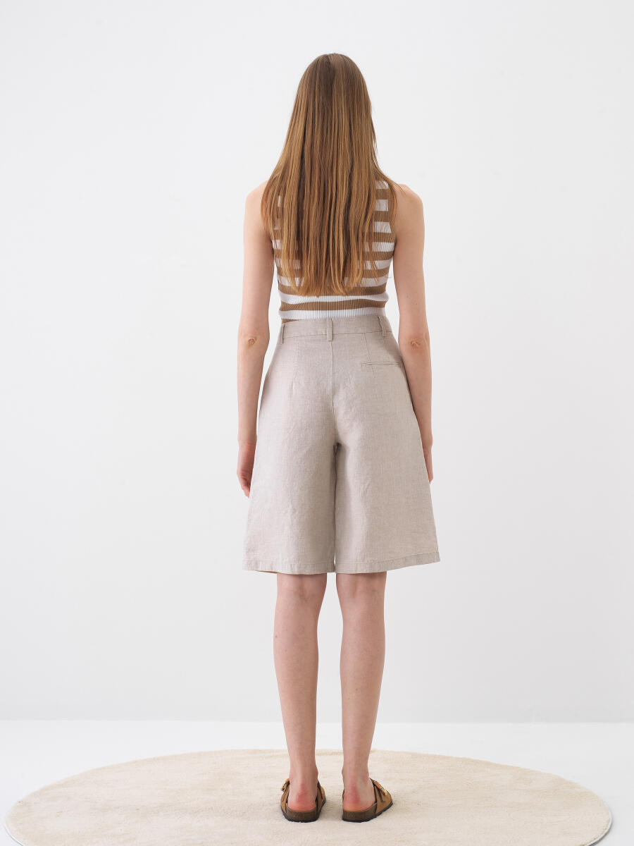 Camel Doğal Dökümlü Regular Fit Bluz - 5