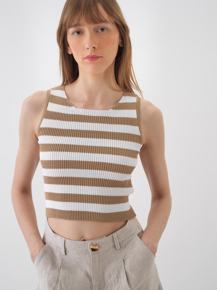 Camel Doğal Dökümlü Regular Fit Bluz - 1