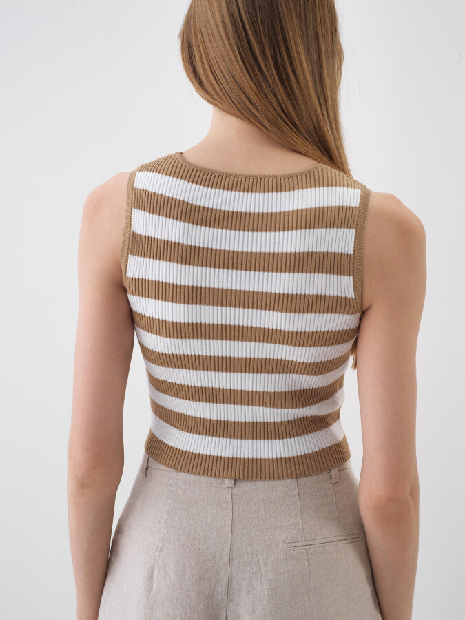 Camel Doğal Dökümlü Regular Fit Bluz - 4