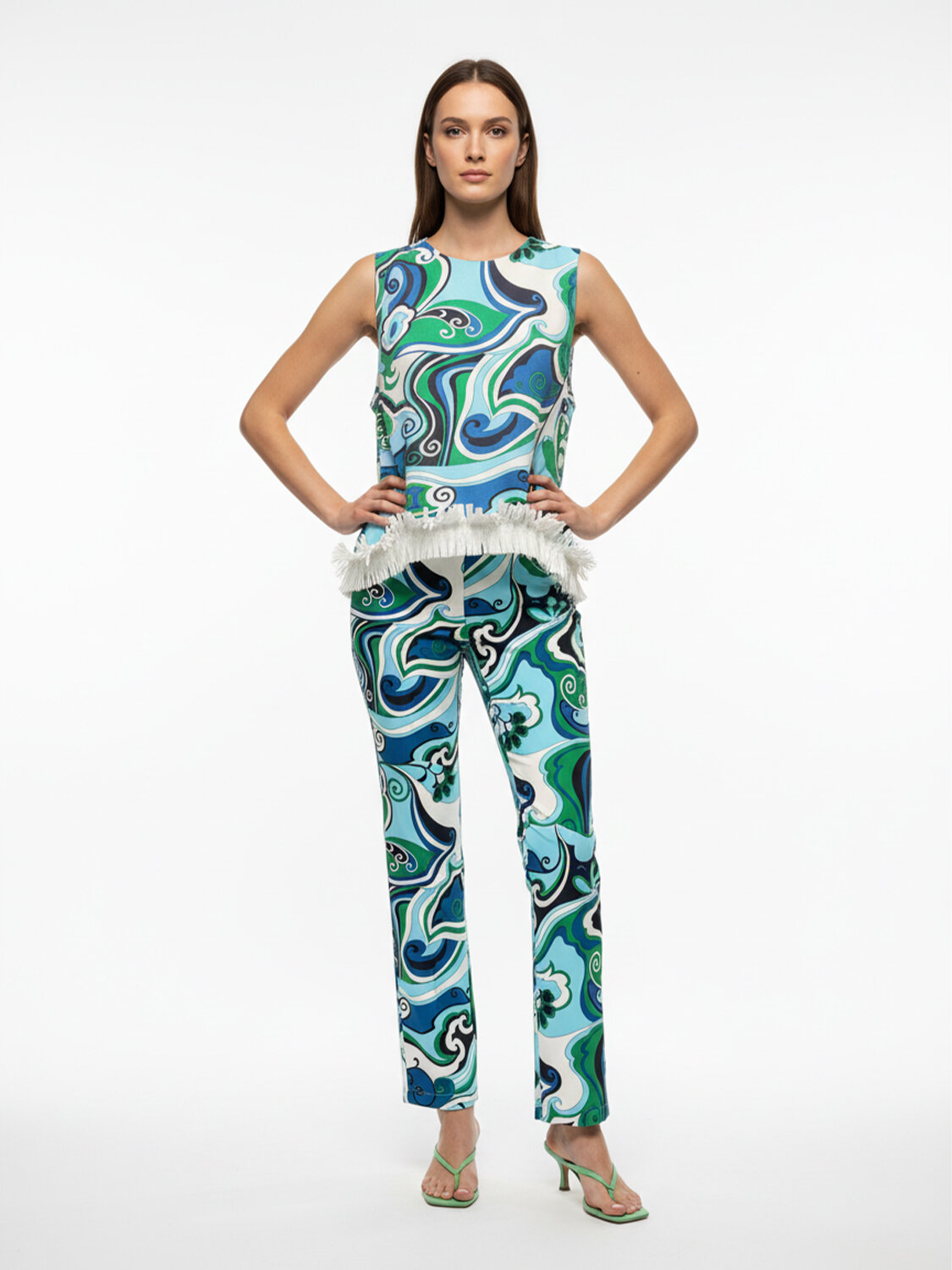 Mavi Doğal Dökümlü Oversize Bluz (3)