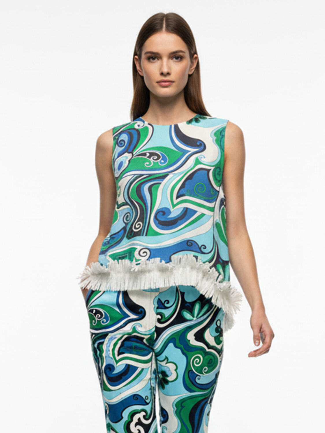 Mavi Doğal Dökümlü Oversize Bluz (1)