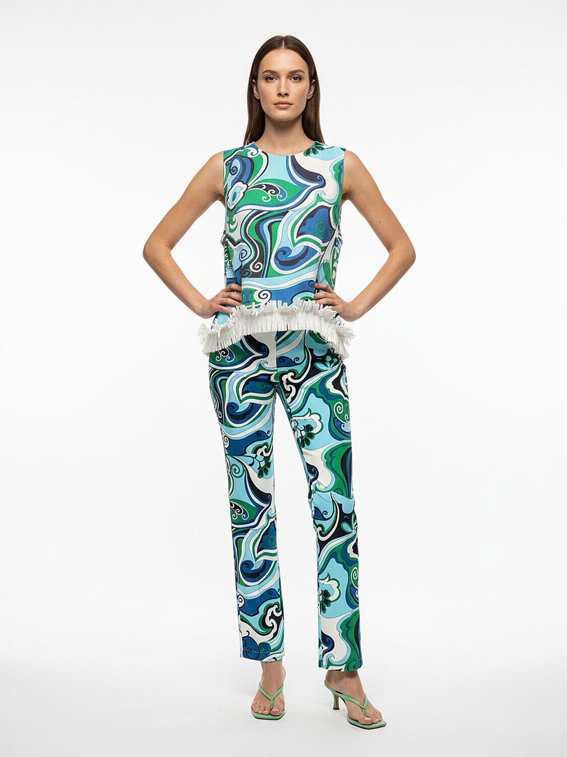 Mavi Doğal Dökümlü Oversize Bluz (3)