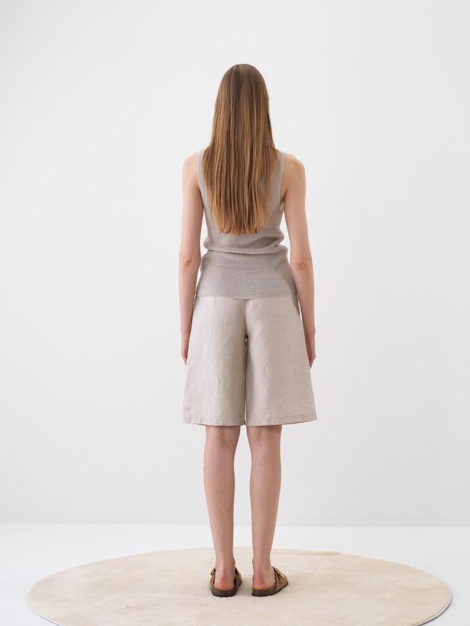 Naturel Doğal Dökümlü Regular Fit Bluz - 5