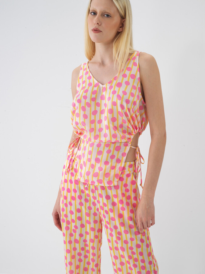 Pembe Formunu Koruyan Oversize Bluz