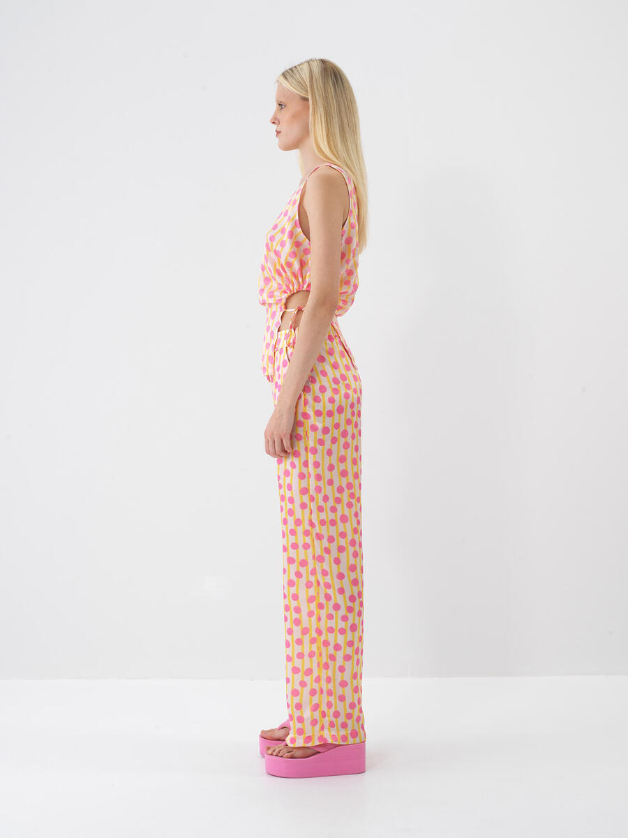 Pembe Formunu Koruyan Oversize Bluz - 4