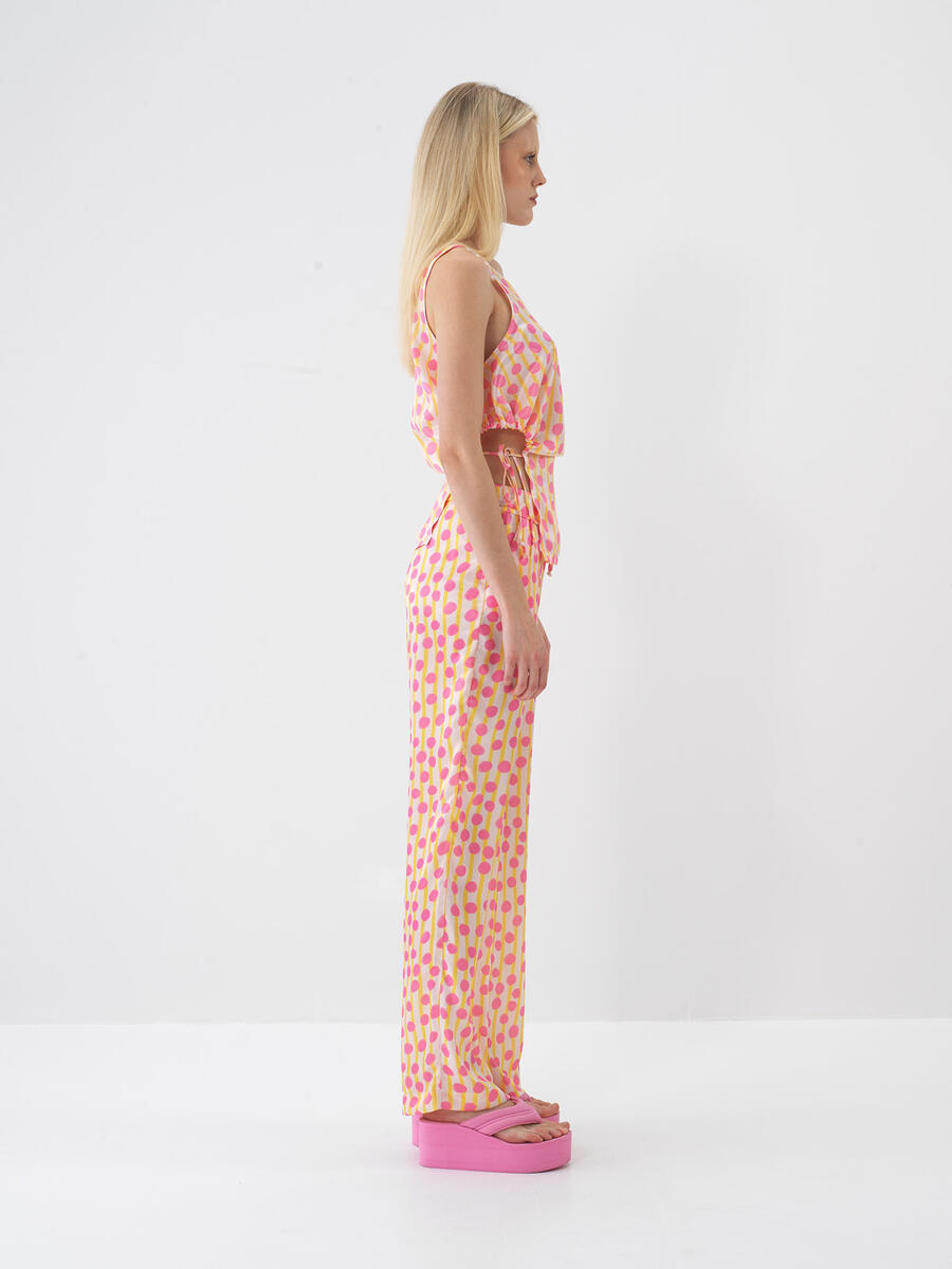 Pembe Formunu Koruyan Oversize Bluz - 3