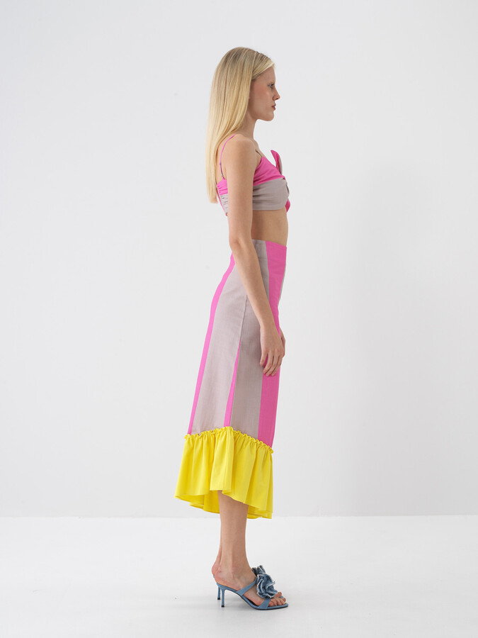 Pembe Pamuk Dokulu Regular Fit Bluz - 4