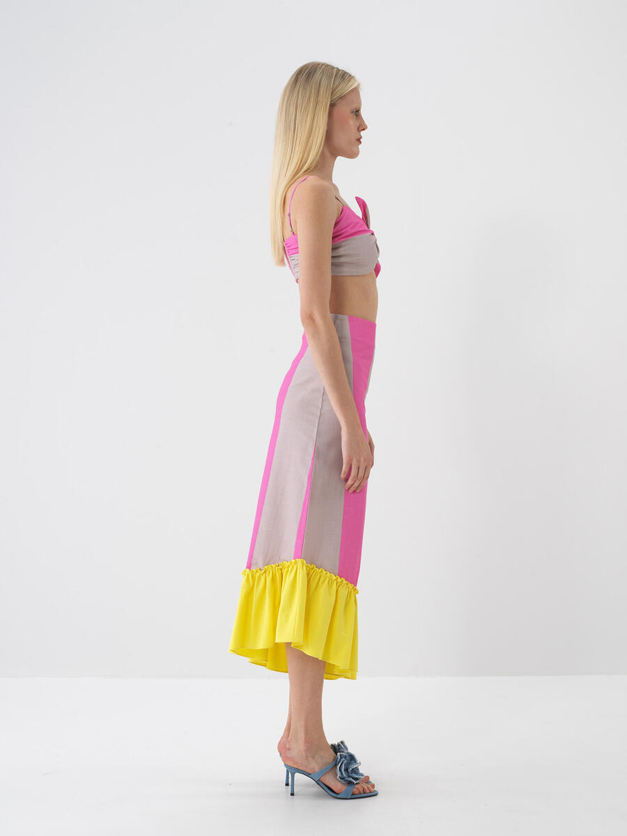 Pembe Pamuk Dokulu Regular Fit Bluz - 4