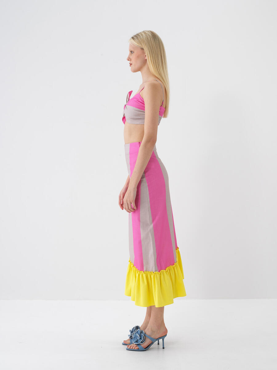 Pembe Pamuk Dokulu Regular Fit Bluz - 5