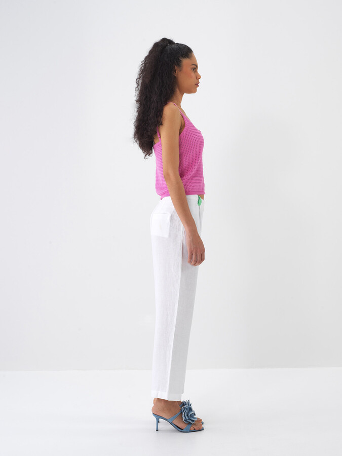 Pembe Pamuk Dokulu Regular Fit Bluz - 3