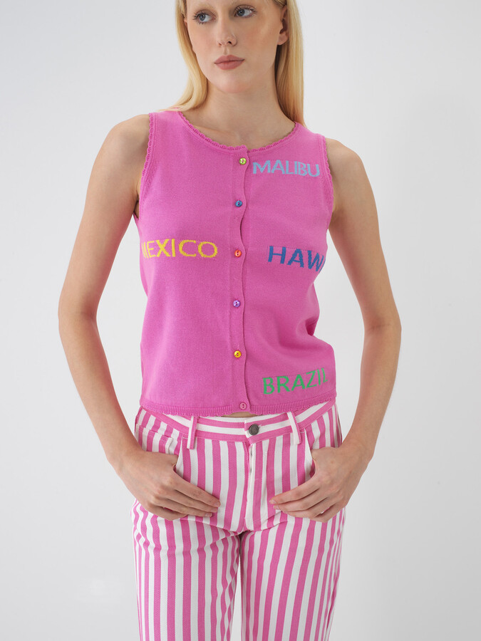 Pembe Pamuk Dokulu Regular Fit Bluz