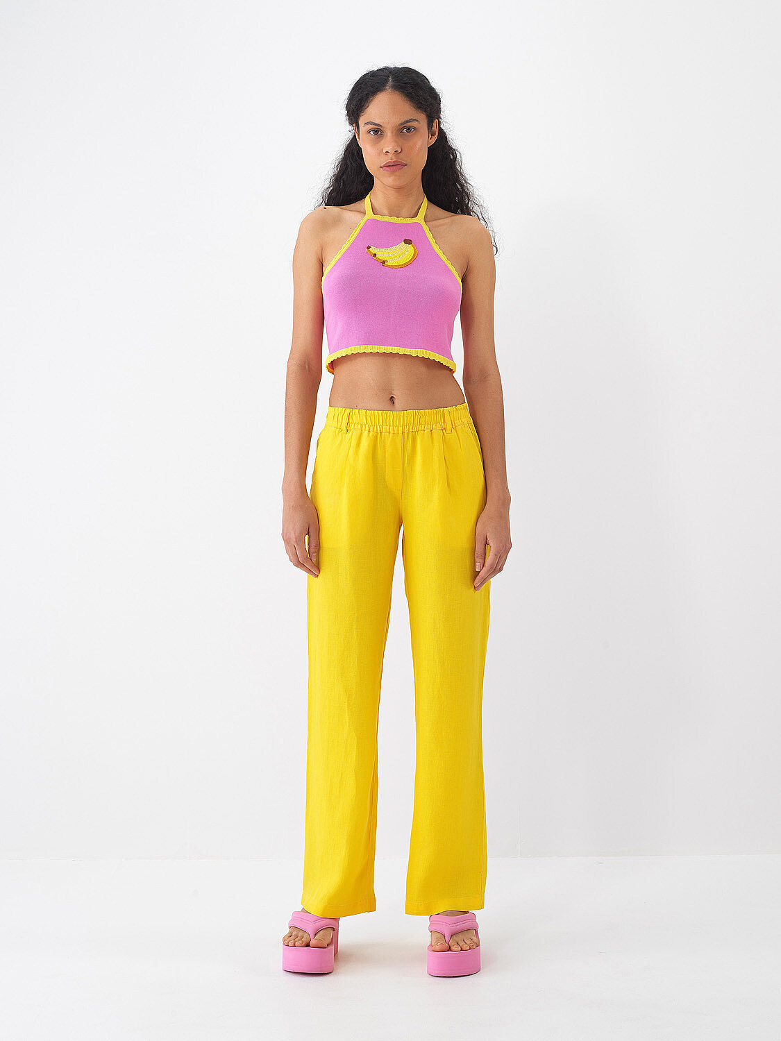 Pembe Pamuk Dokulu Regular Fit Bluz (1)