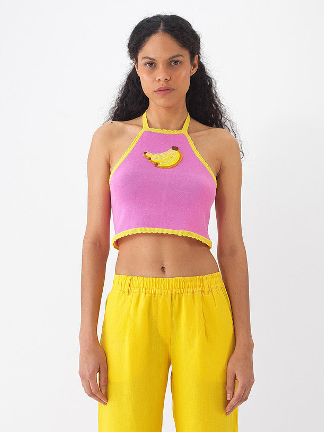 Pembe Pamuk Dokulu Regular Fit Bluz - 1