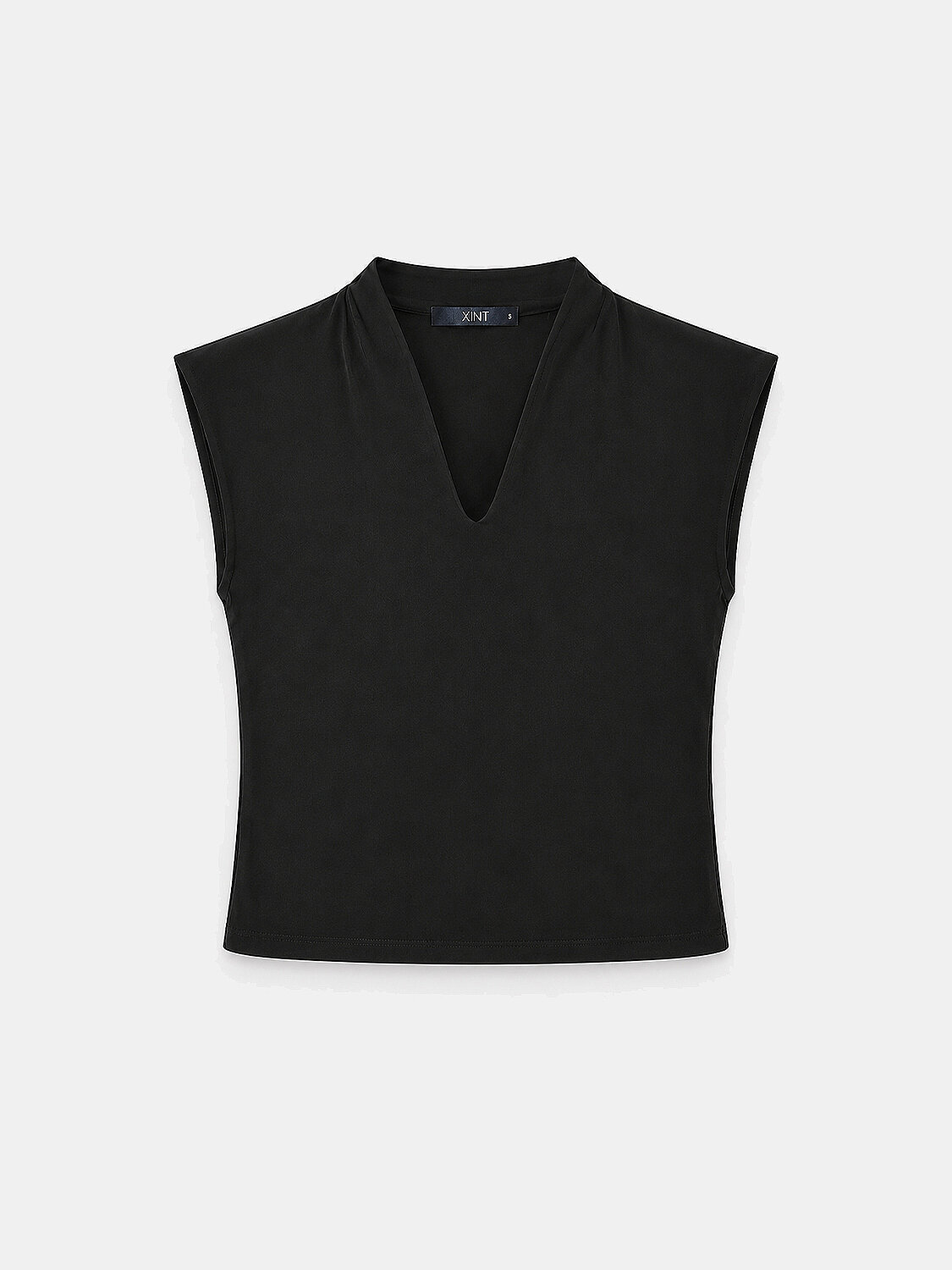 Siyah Esnek Dokulu Regular Fit Bluz
