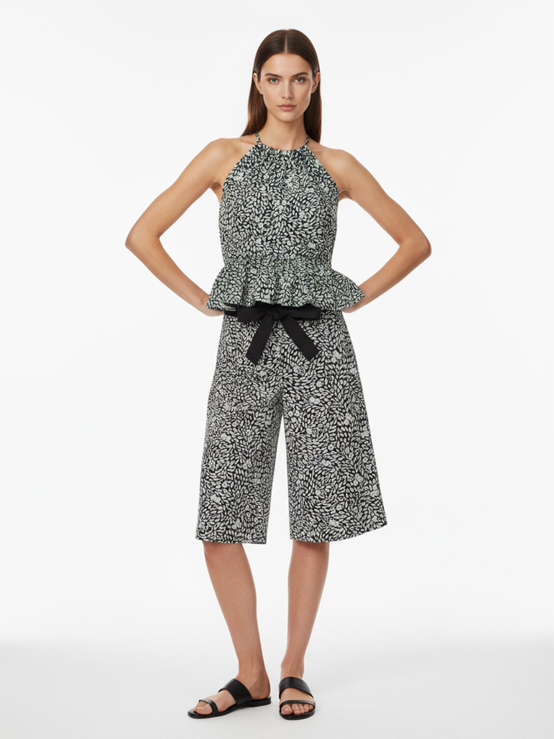 Siyah Pamuk Dokulu Regular Fit Bluz - 2