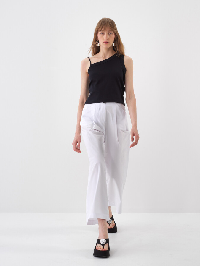 Siyah Pamuk Dokulu Regular Fit Bluz - 2