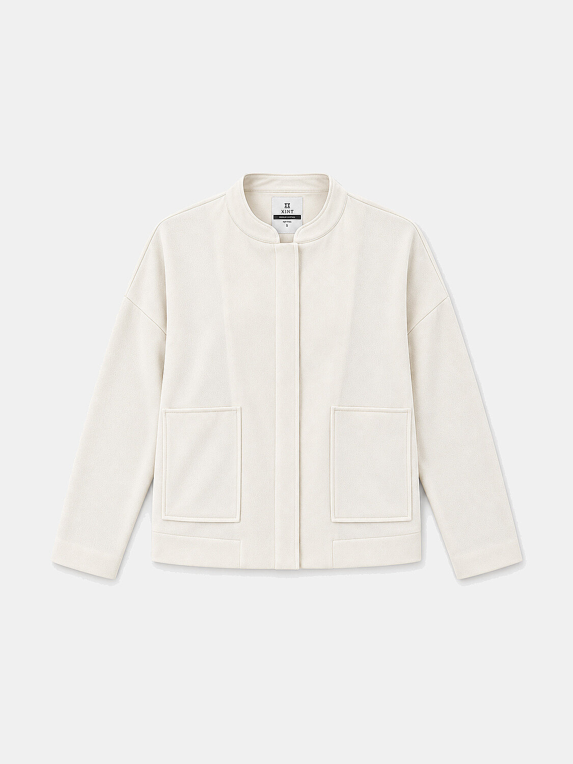 Ekru Oversize Ceket - 1