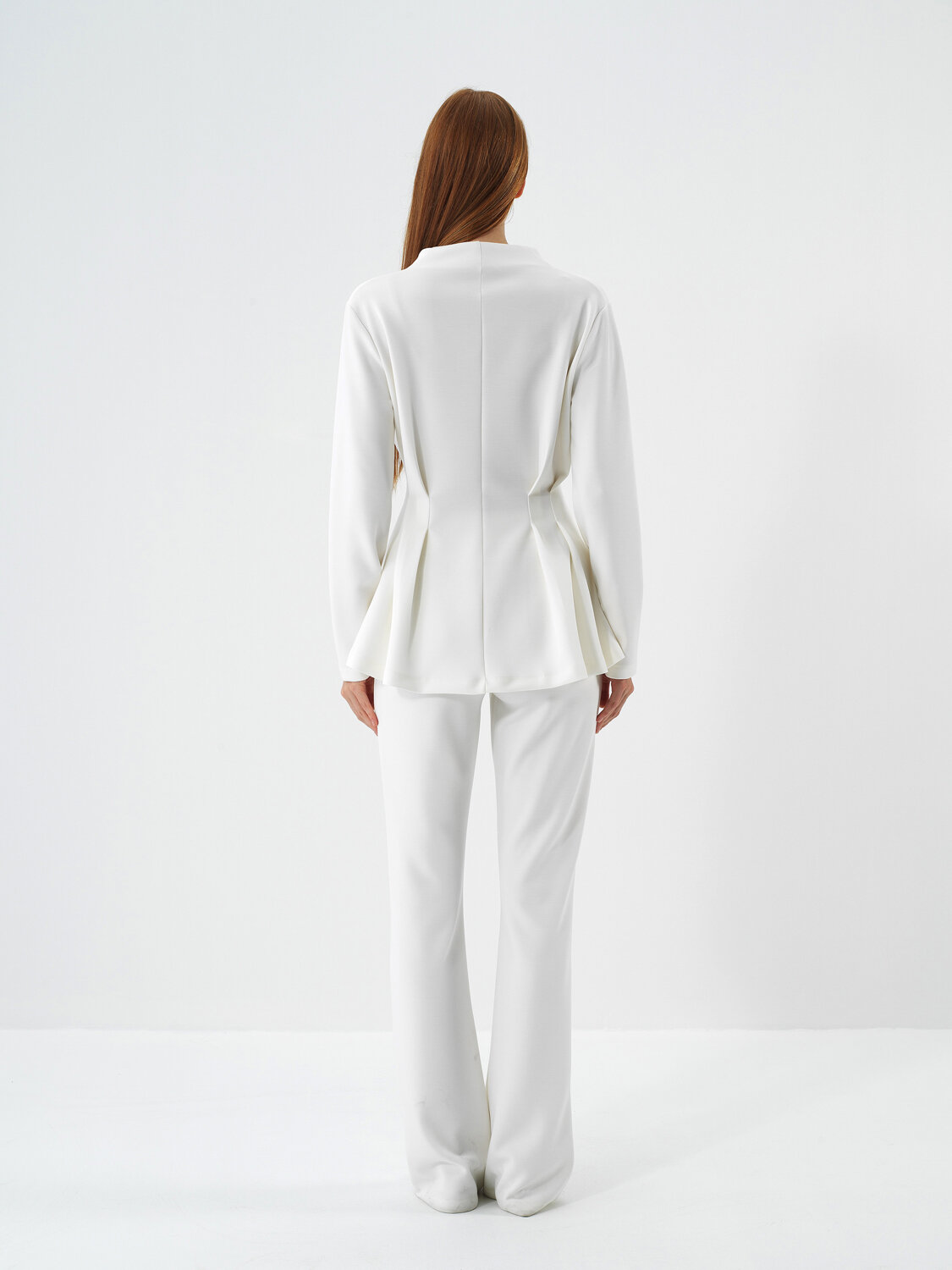 Ekru Modal Dokulu Regular Fit Ceket - Xint