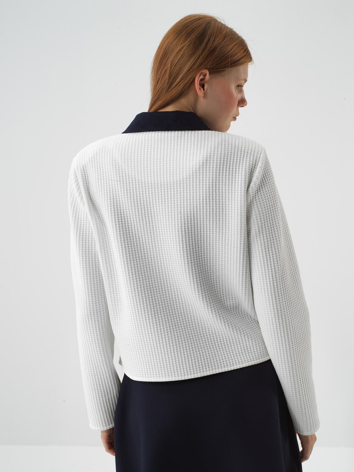 Ekru Modern Ekose Regular Fit Ceket - 4