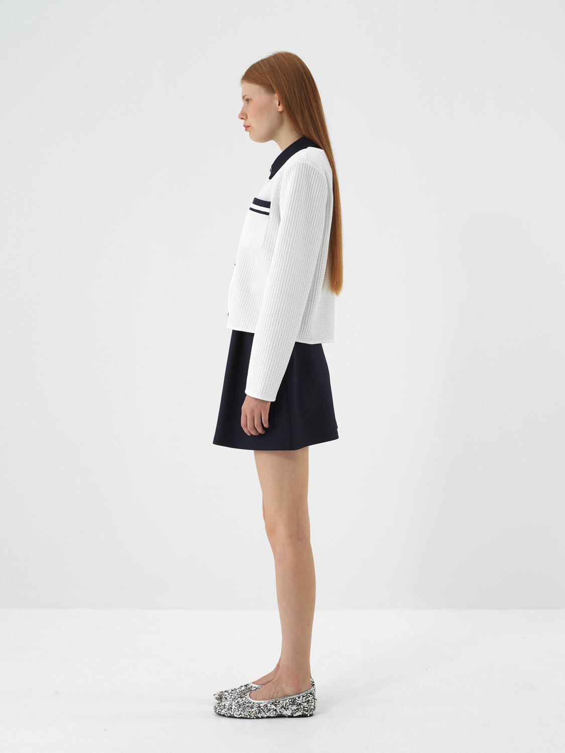 Ekru Modern Ekose Regular Fit Ceket - 3