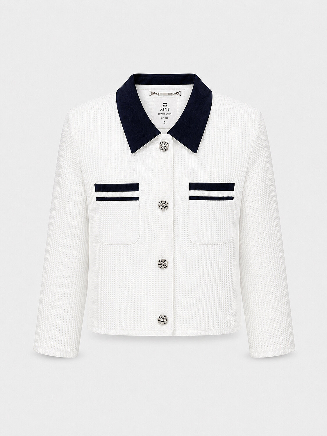Ekru Modern Ekose Regular Fit Ceket - 6