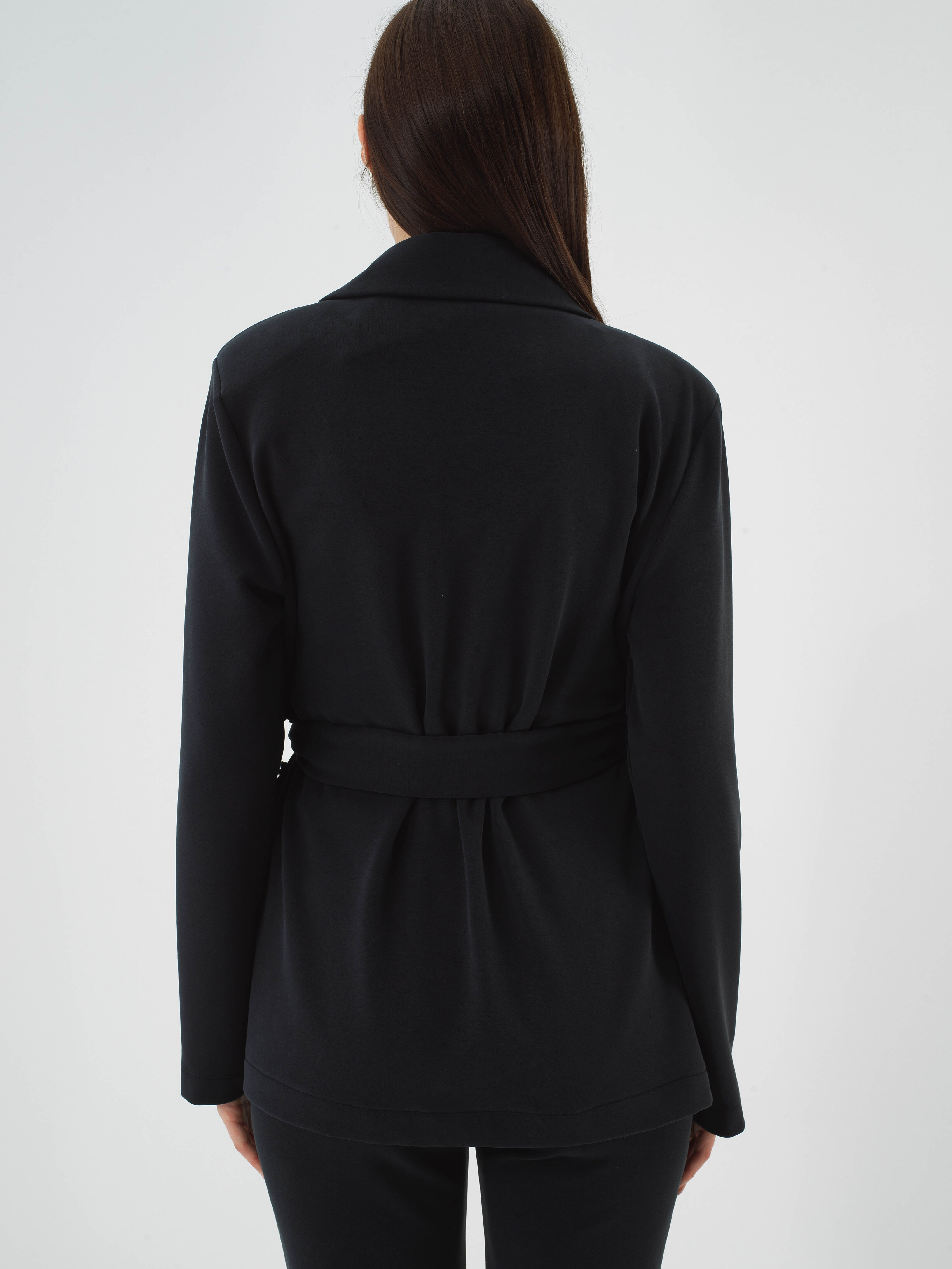 Lacivert Modal Dokulu Oversize Ceket - Xint