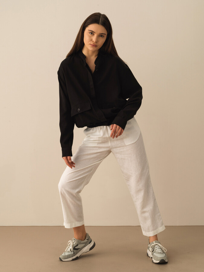 Siyah Doğal Akışlı Oversize Ceket - 2