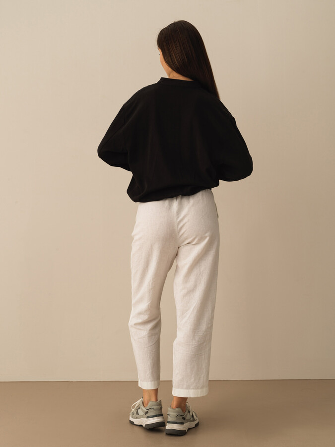 Siyah Doğal Akışlı Oversize Ceket (4)