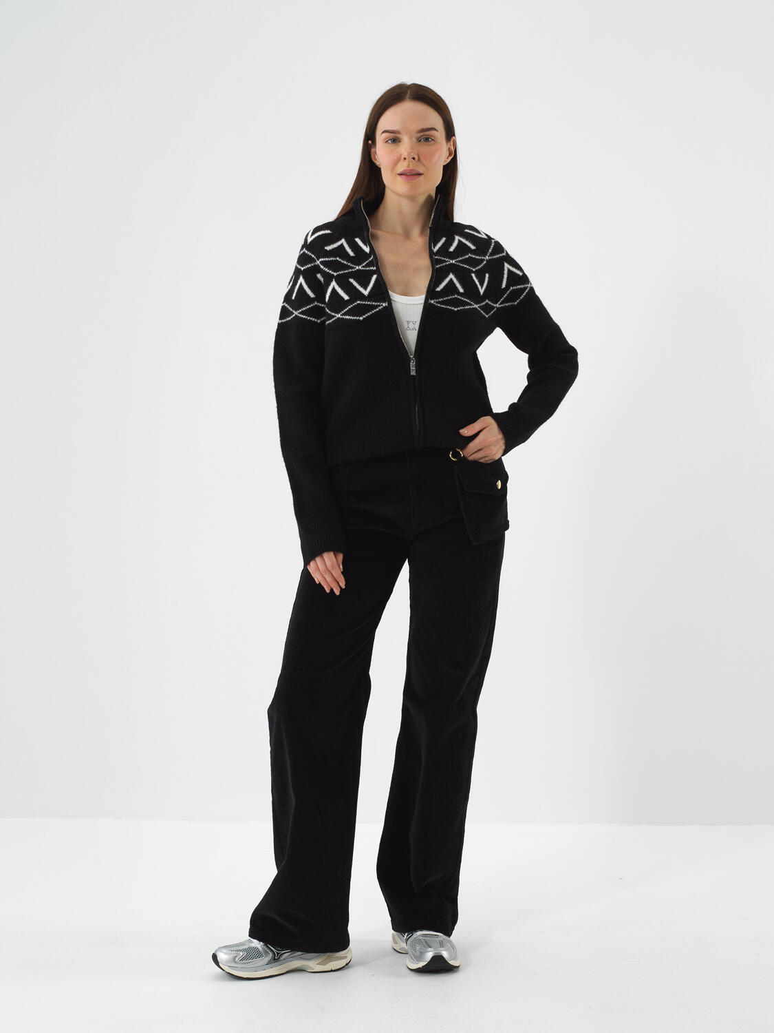 Siyah Yumuşak Dokulu Oversize Ceket - 3