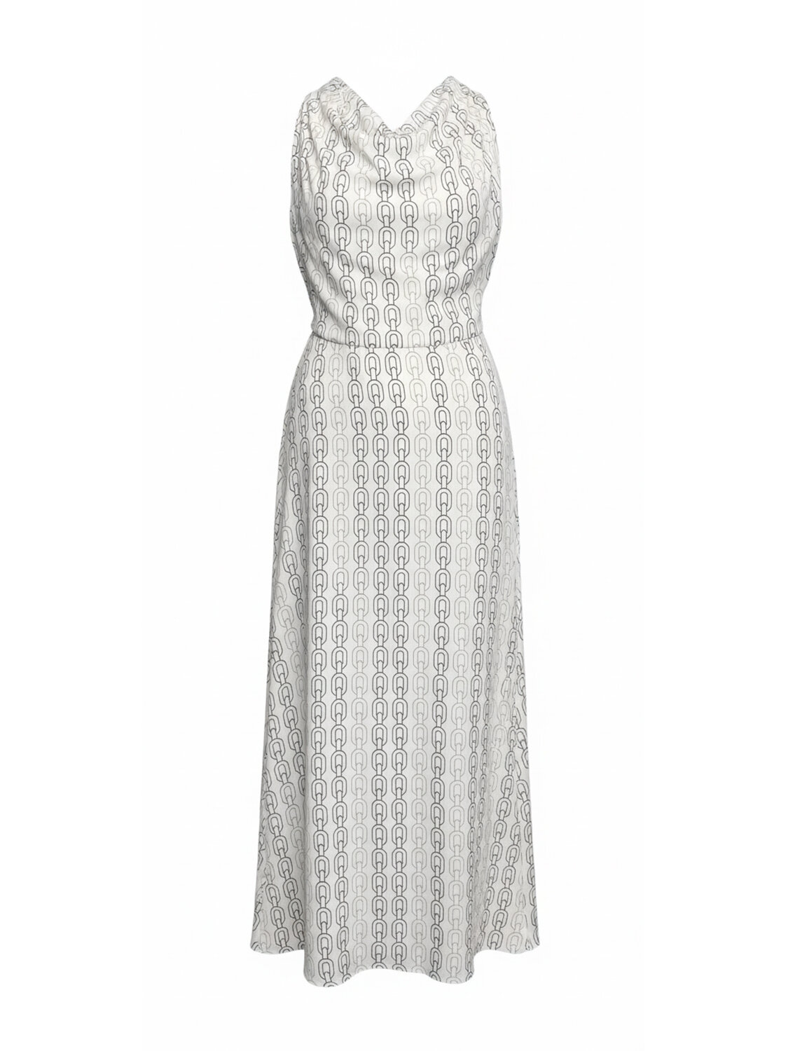 Beyaz Doğal Dökümlü Regular Fit Elbise - 3