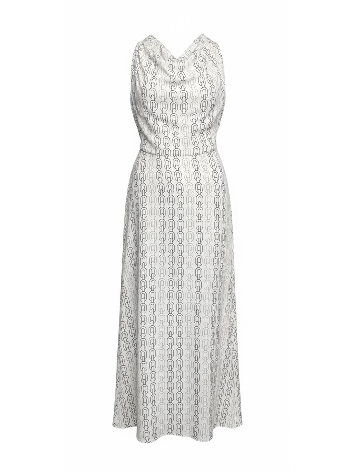 Beyaz Doğal Dökümlü Regular Fit Elbise - 3