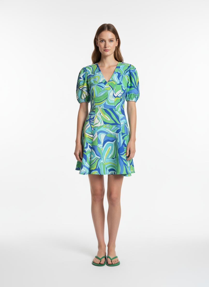 Mavi Modal Karışımlı Regular Fit Elbise - 1