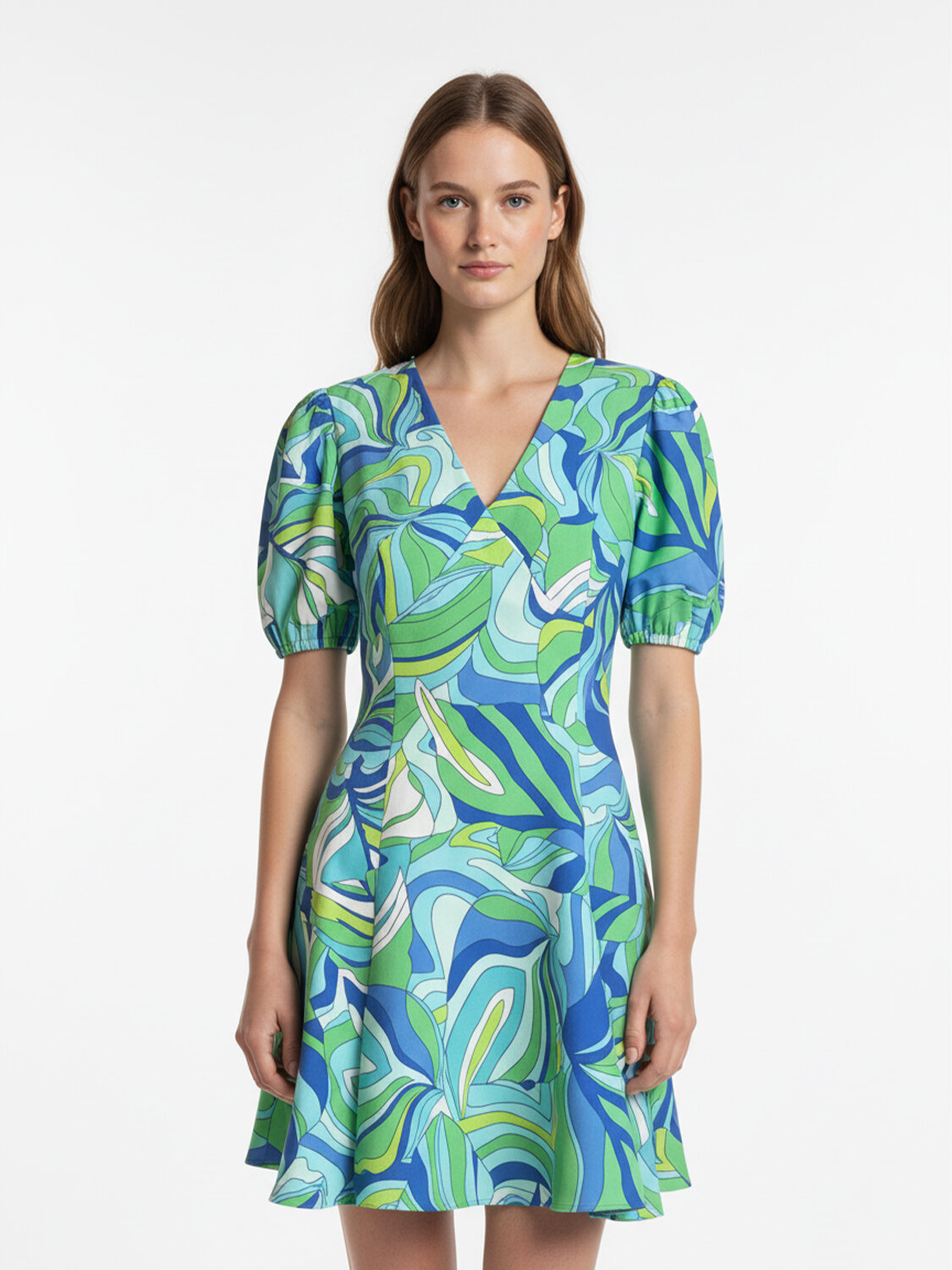 Mavi Modal Karışımlı Regular Fit Elbise (1)