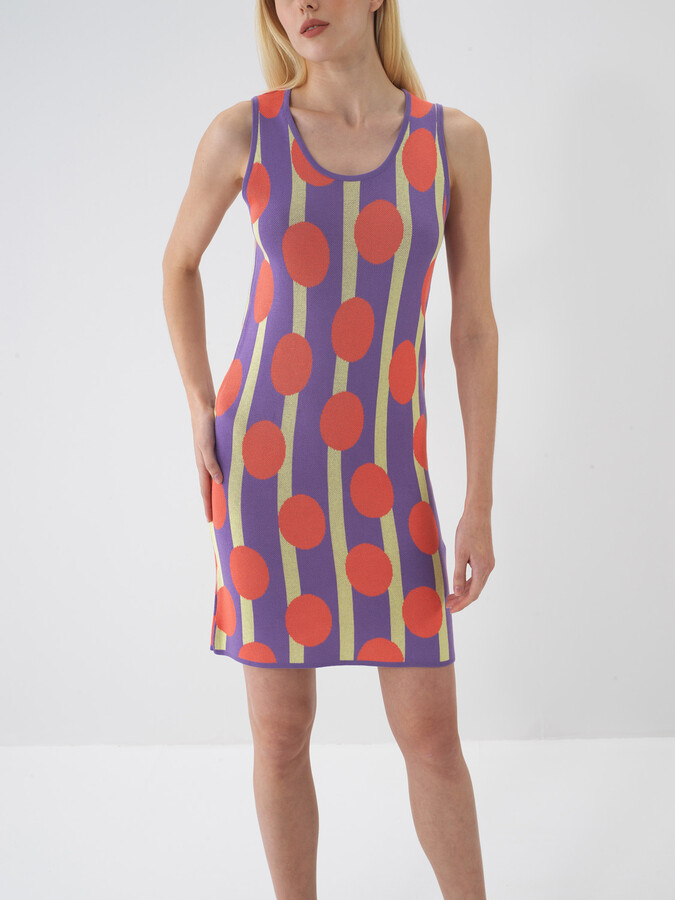 Nar Çiçeği Doğal Dökümlü Oversize Elbise (1)