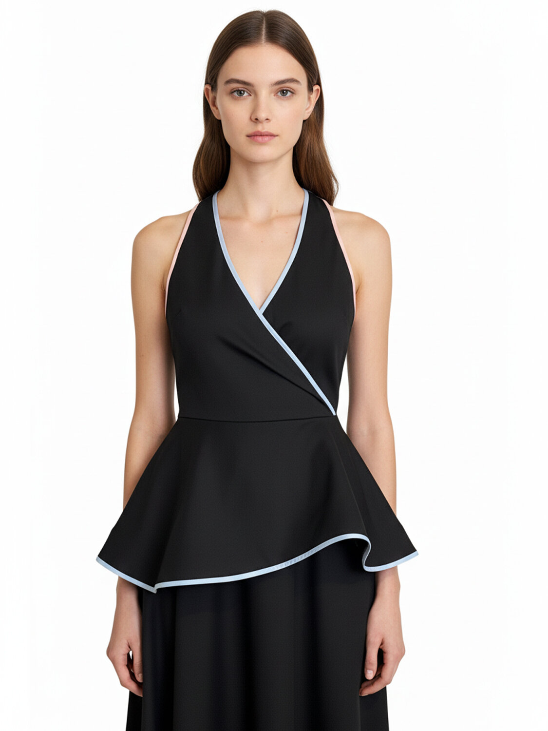 Siyah Doğal Akışlı Regular Fit Elbise (1)