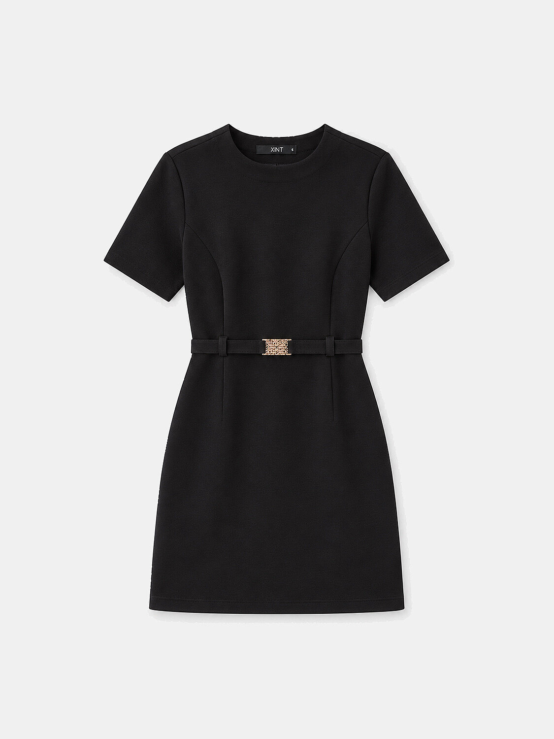 Siyah Regular Fit Pamuklu Elbise