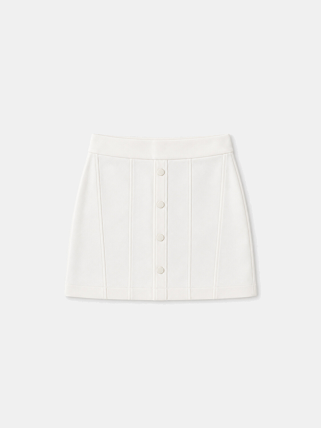 Ekru Regular Fit Pamuklu Etek